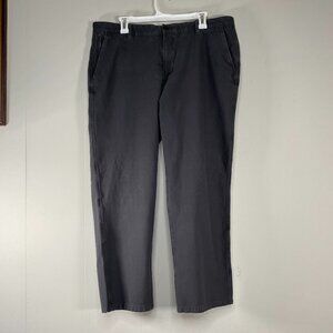 Dockers Straight Khaki Pants Men's 36 Mid Rise Gray Casual